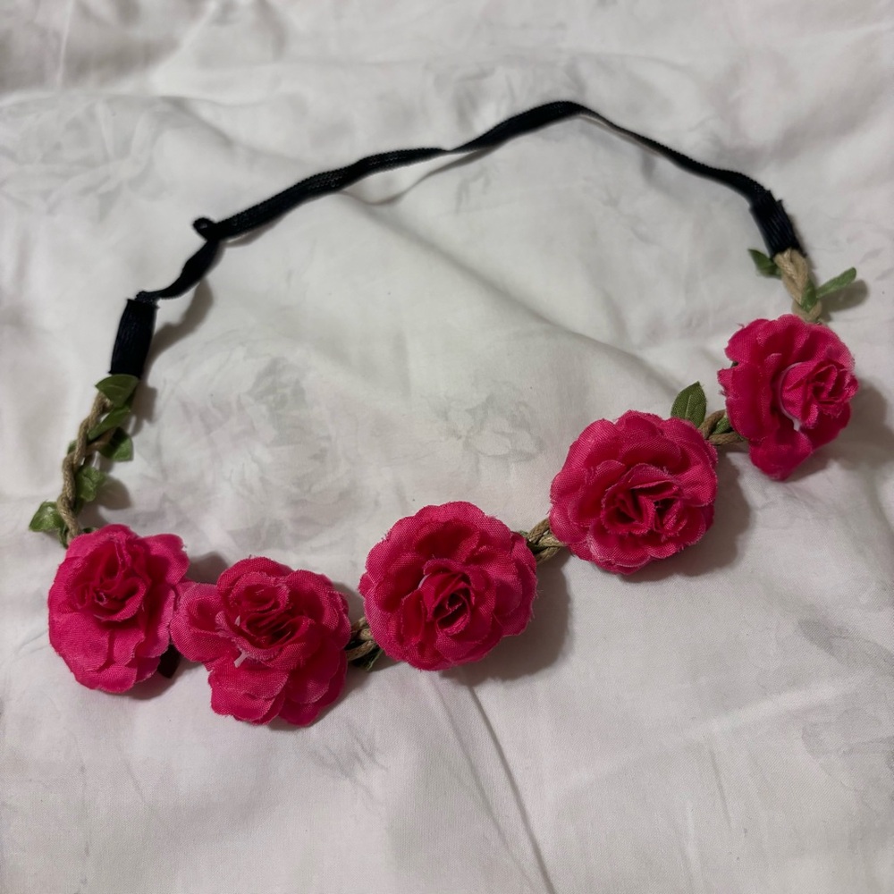 Floral Pink Headband